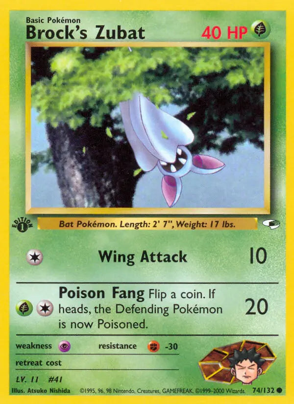Brock's Zubat 74 Gym Heroes Pokesingles