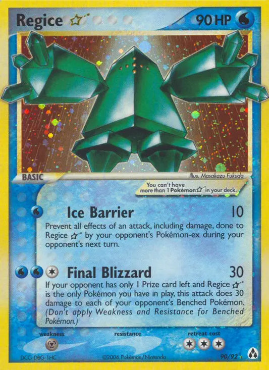 Regice Star 90 Legend Maker Pokesingles