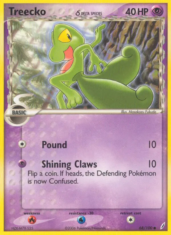 Treecko δ 68 Crystal Guardians Pokesingles