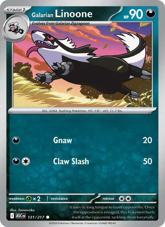 Galarian Linoone 131 Ascended Heroes Pokesingles