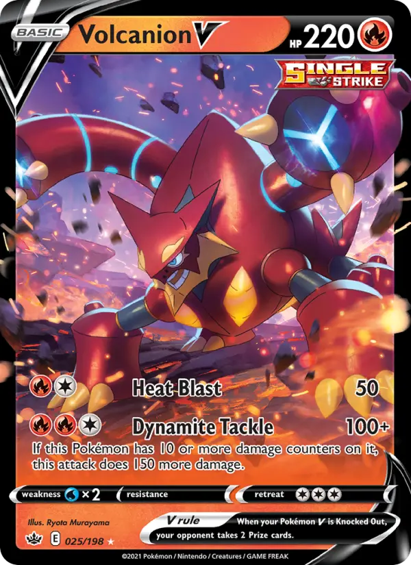 Volcanion V 25 Chilling Reign Pokesingles