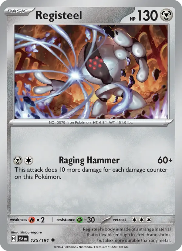 Registeel 125 Surging Sparks Pokesingles