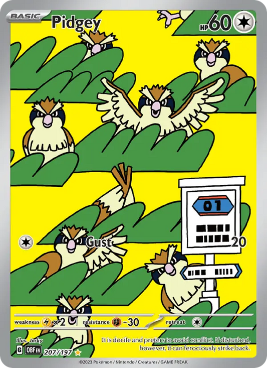 Pidgey 207 Obsidian Flames Pokesingles
