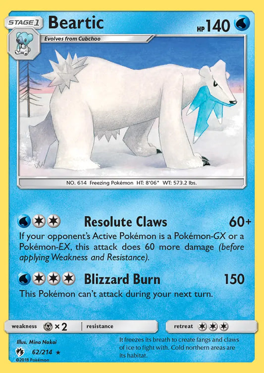 Beartic 62 Lost Thunder Pokesingles