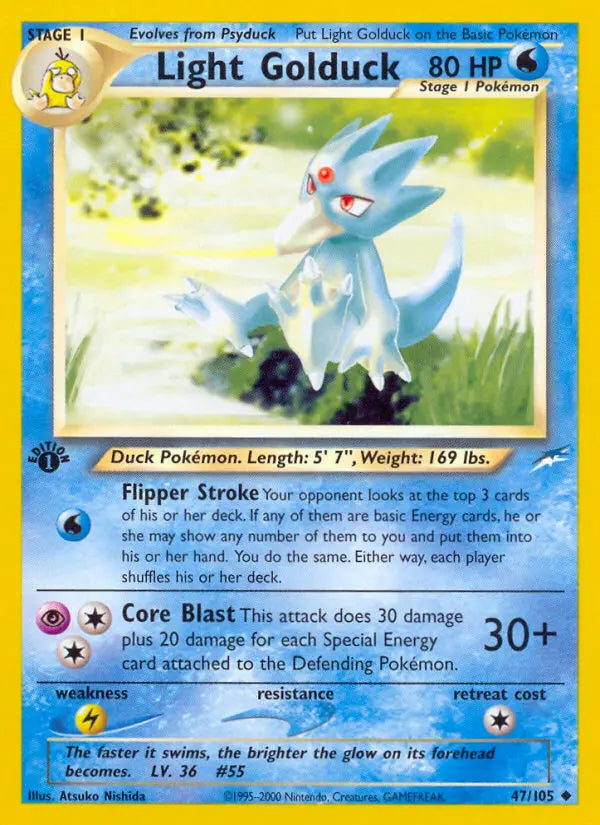 Light Golduck 47 Neo Destiny Pokesingles