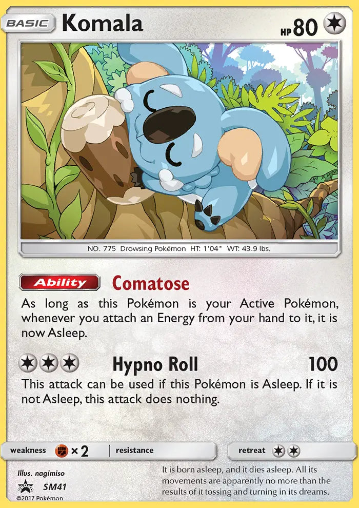 Komala SM41 SM Black Star Promos Pokesingles