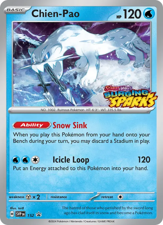 Chien-Pao 152 SVP Black Star Promos Pokesingles