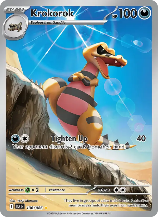 Krokorok 136 Black Bolt Pokesingles