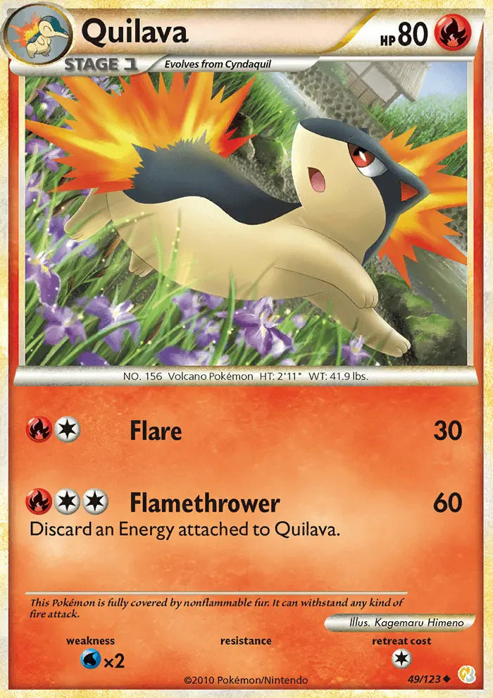 Quilava 49 HeartGold SoulSilver Pokesingles