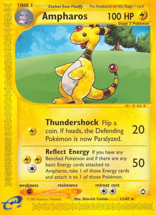 Ampharos 1 Aquapolis Pokesingles