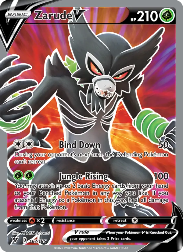 Zarude V 167 Vivid Voltage Pokesingles