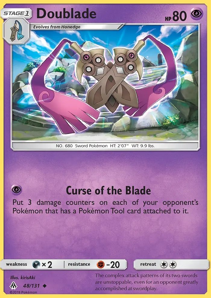Doublade 48 Forbidden Light Pokesingles