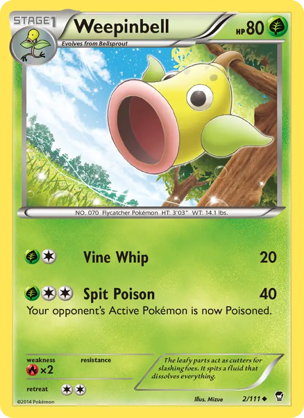 Weepinbell 2 Furious Fists Pokesingles