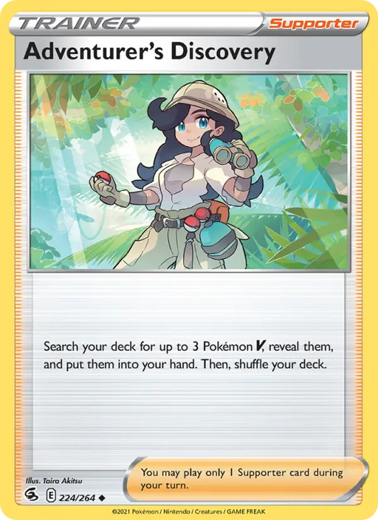 Adventurer's Discovery 224 Fusion Strike Pokesingles
