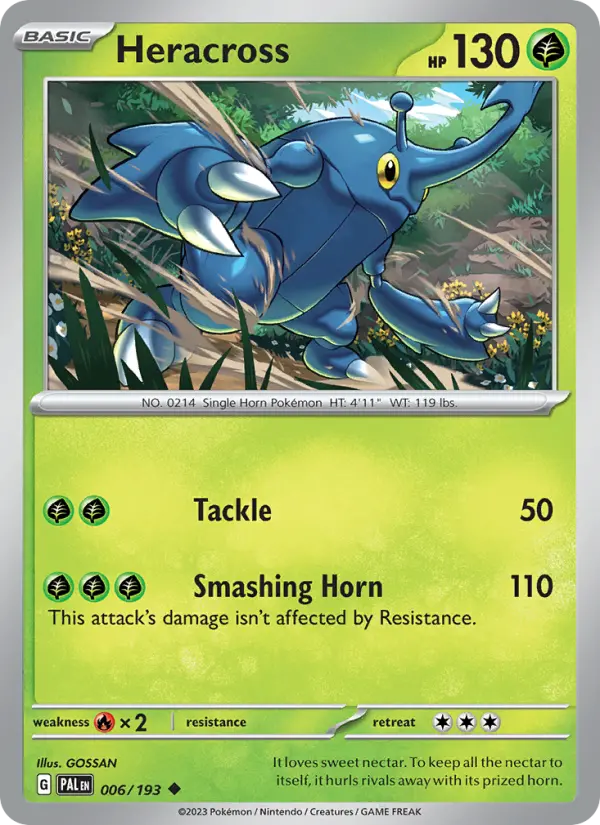 Heracross 6 Paldea Evolved Pokesingles