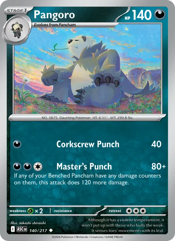 Pangoro 140 Ascended Heroes Pokesingles
