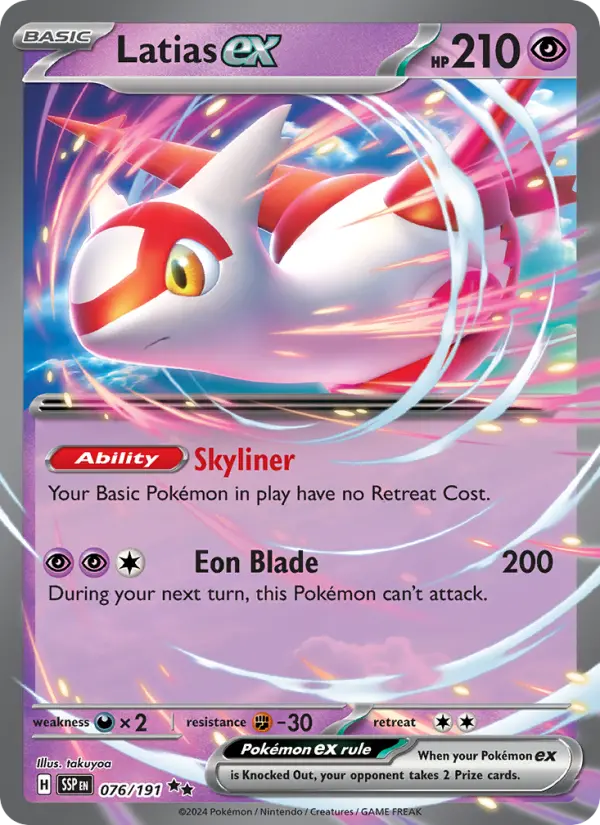 Latias ex 76 Surging Sparks Pokesingles
