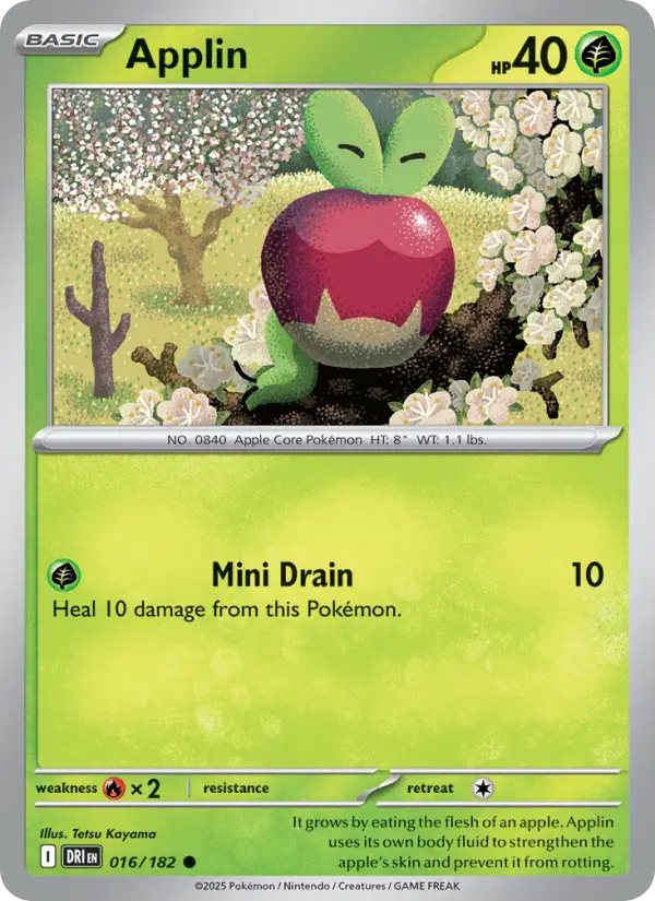 Applin 16 Destined Rivals Pokesingles