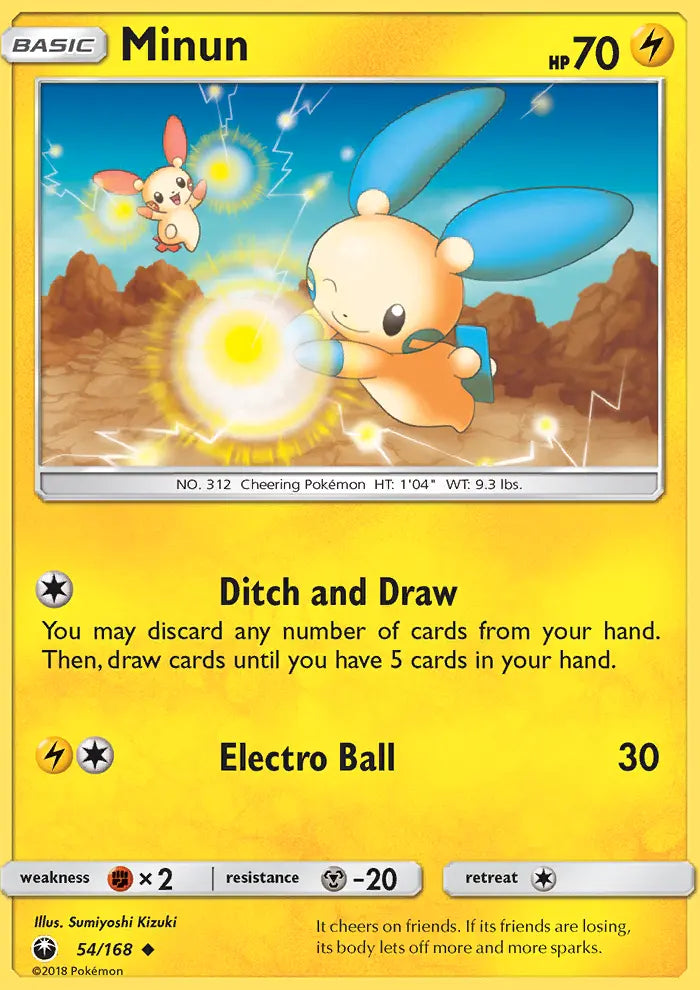 Minun 54 Celestial Storm Pokesingles