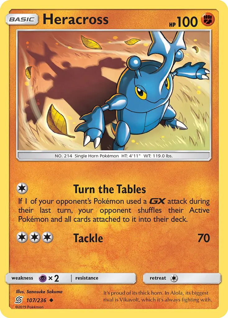 Heracross 107 Unified Minds Pokesingles