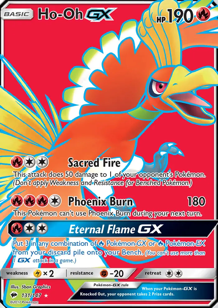 Ho-Oh GX 131 Burning Shadows Pokesingles
