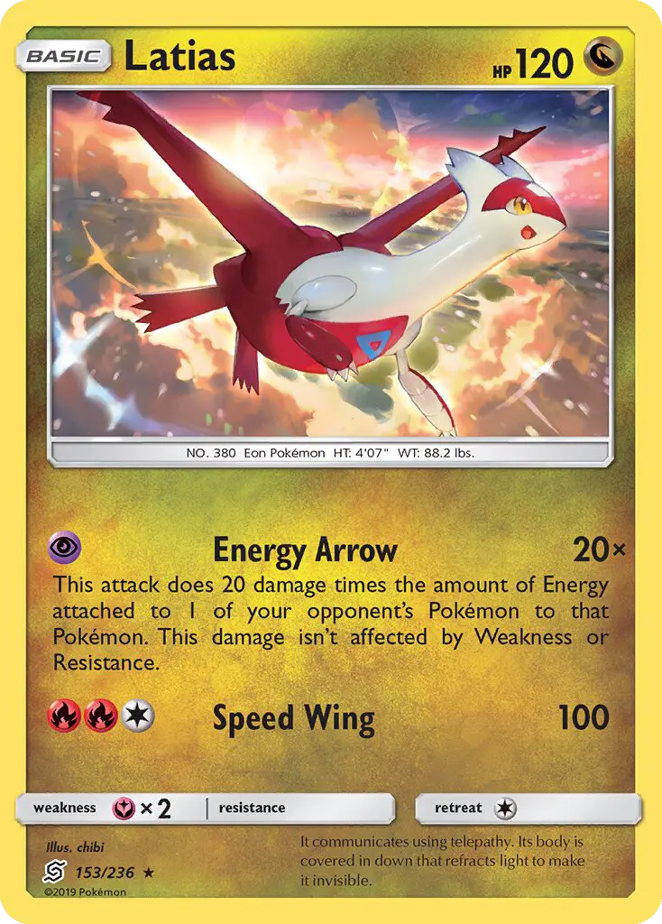 Latias 153 Unified Minds Pokesingles