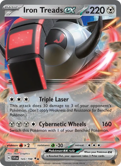 Iron Treads ex 143 Scarlet & Violet Pokesingles