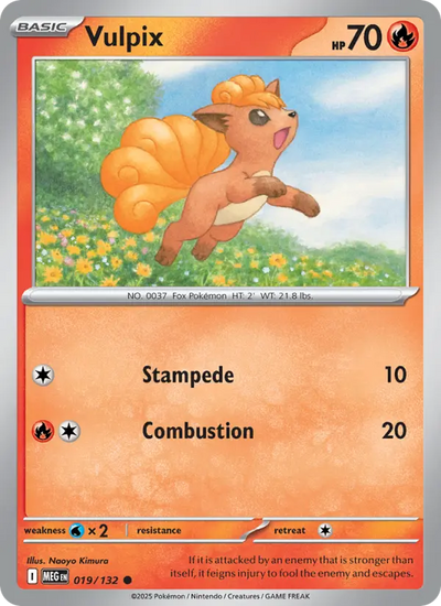 Vulpix 19 Mega Evolution Pokesingles