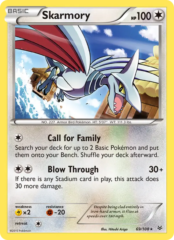 Skarmory 69 Roaring Skies Pokesingles
