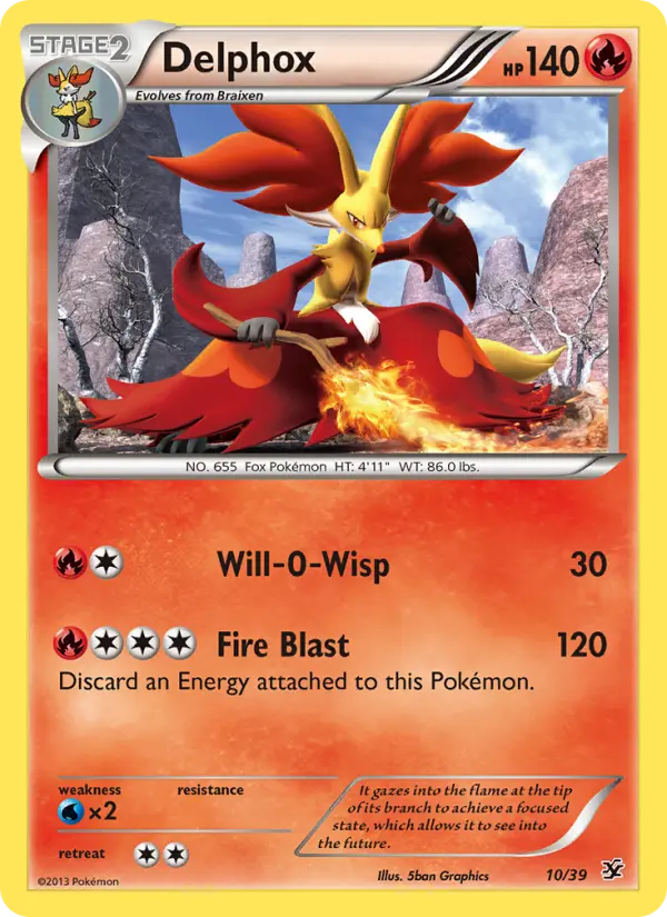 Delphox 10 Kalos Starter Set Pokesingles