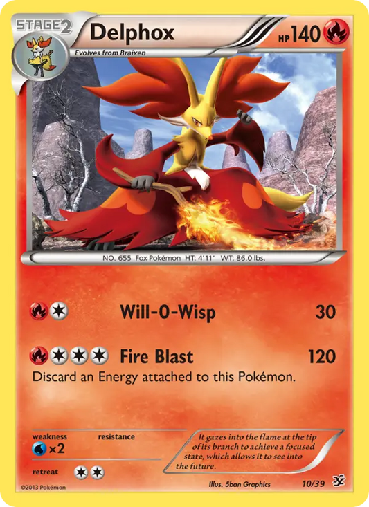 Delphox 10 Kalos Starter Set Pokesingles
