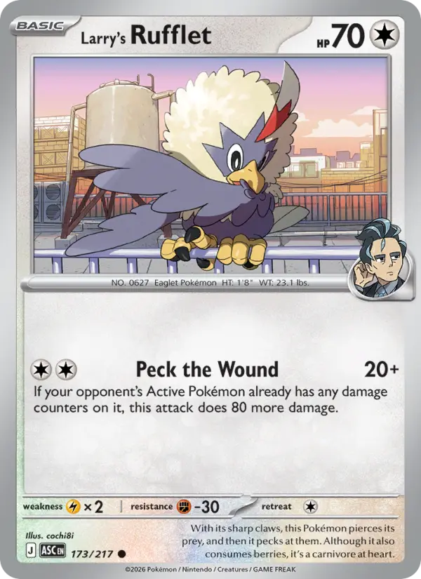 Larry's Rufflet 173 Ascended Heroes Pokesingles