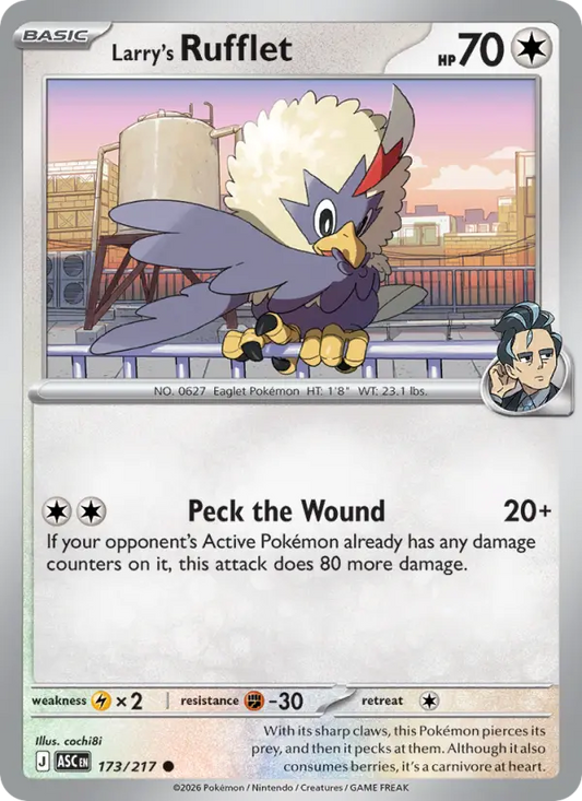 Larry's Rufflet 173 Ascended Heroes Pokesingles