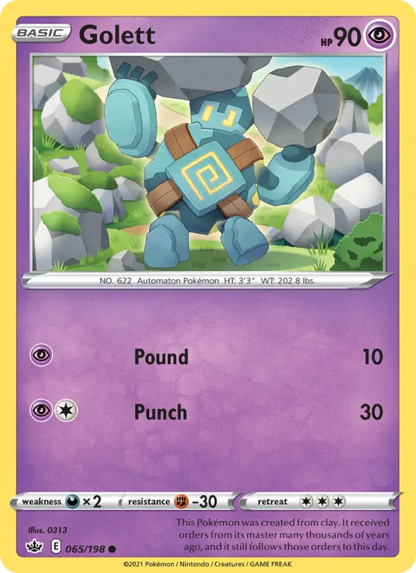 Golett 65 Chilling Reign Pokesingles