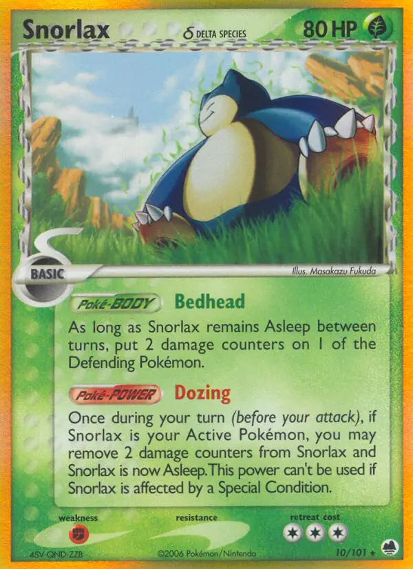 Snorlax δ 10 Dragon Frontiers Pokesingles