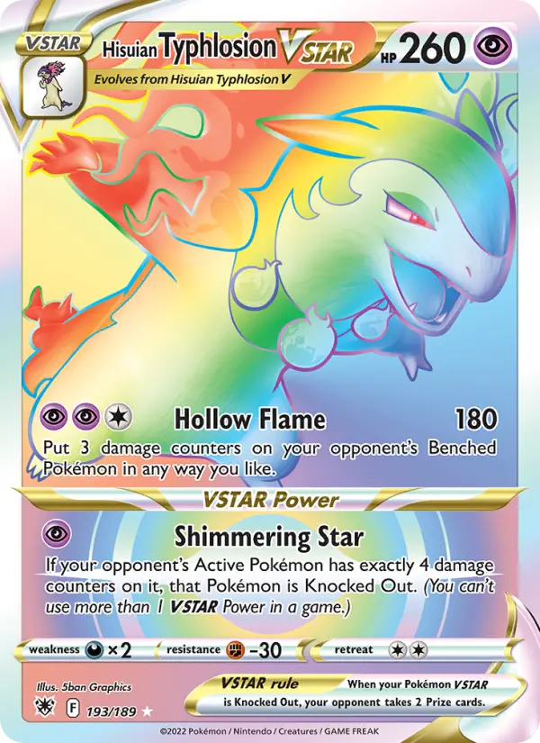 Hisuian Typhlosion VSTAR 193 Astral Radiance Pokesingles