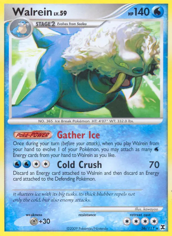 Walrein 36 Rising Rivals Pokesingles