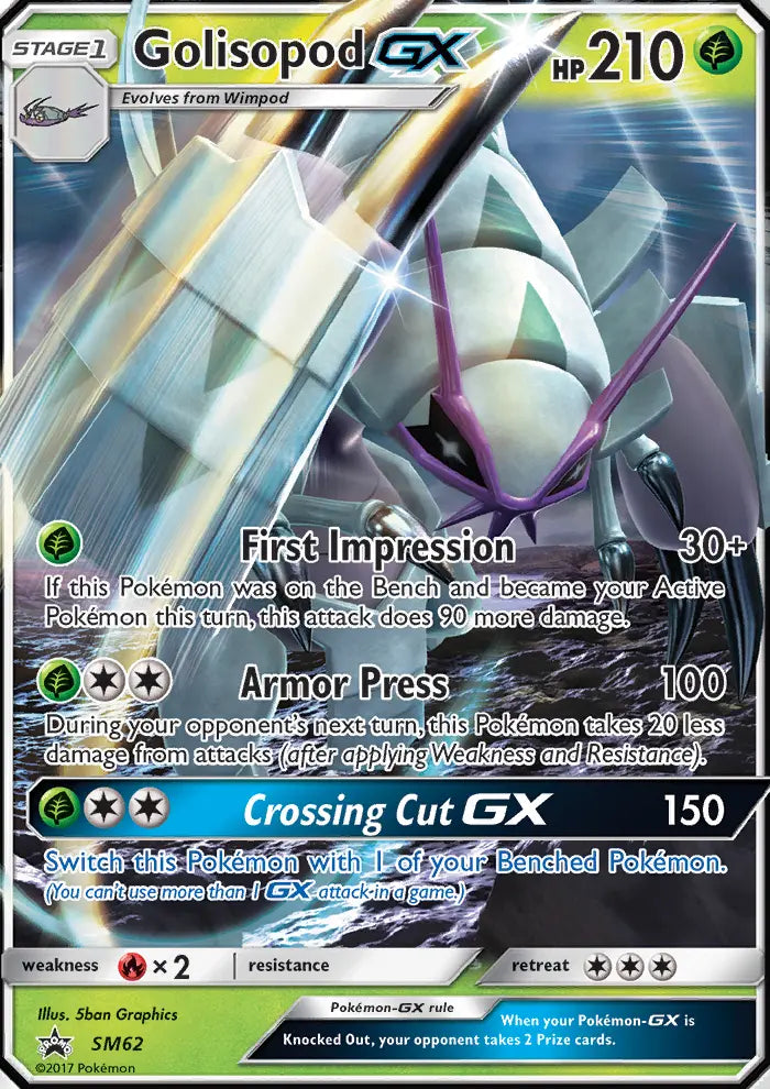 Golisopod GX SM62 SM Black Star Promos Pokesingles