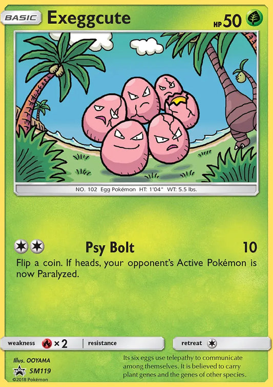 Exeggcute SM119 SM Black Star Promos Pokesingles