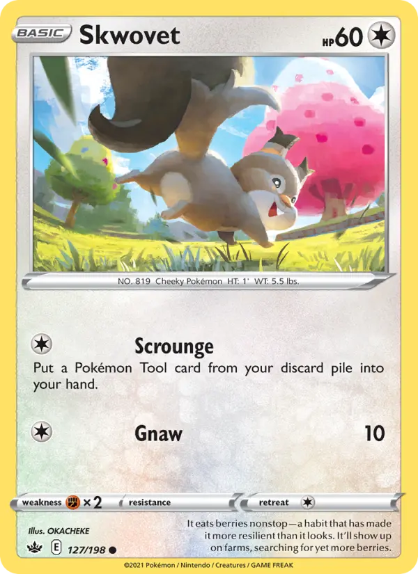 Skwovet 127 Chilling Reign Pokesingles