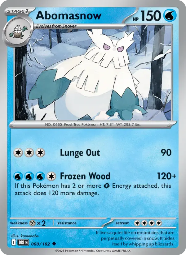 Abomasnow 60 Destined Rivals Pokesingles