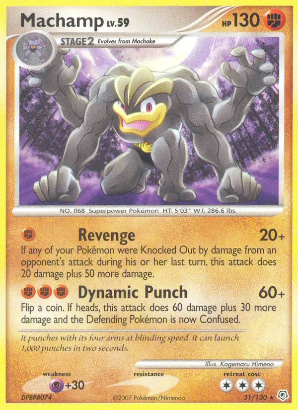 Machamp 31 Diamond & Pearl Pokesingles