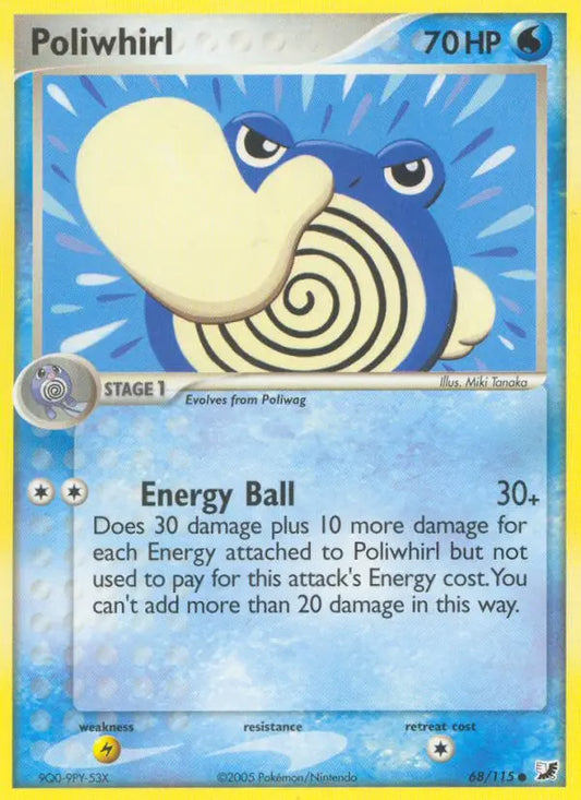 Poliwhirl 68 Unseen Forces Pokesingles