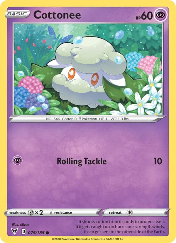 Cottonee 75 Vivid Voltage Pokesingles