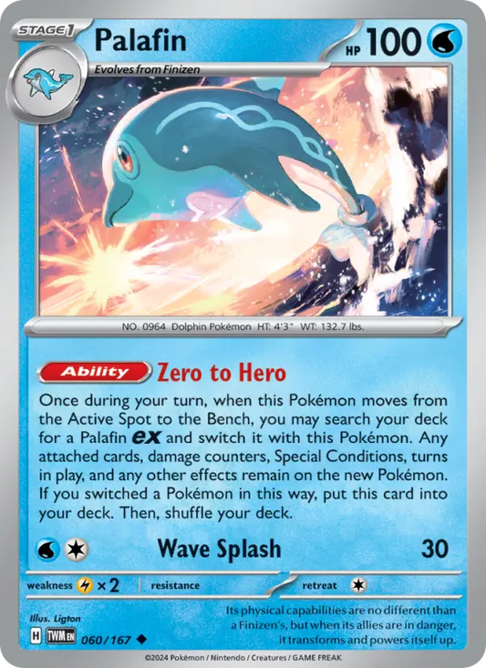 Palafin 60 Twilight Masquerade Pokesingles