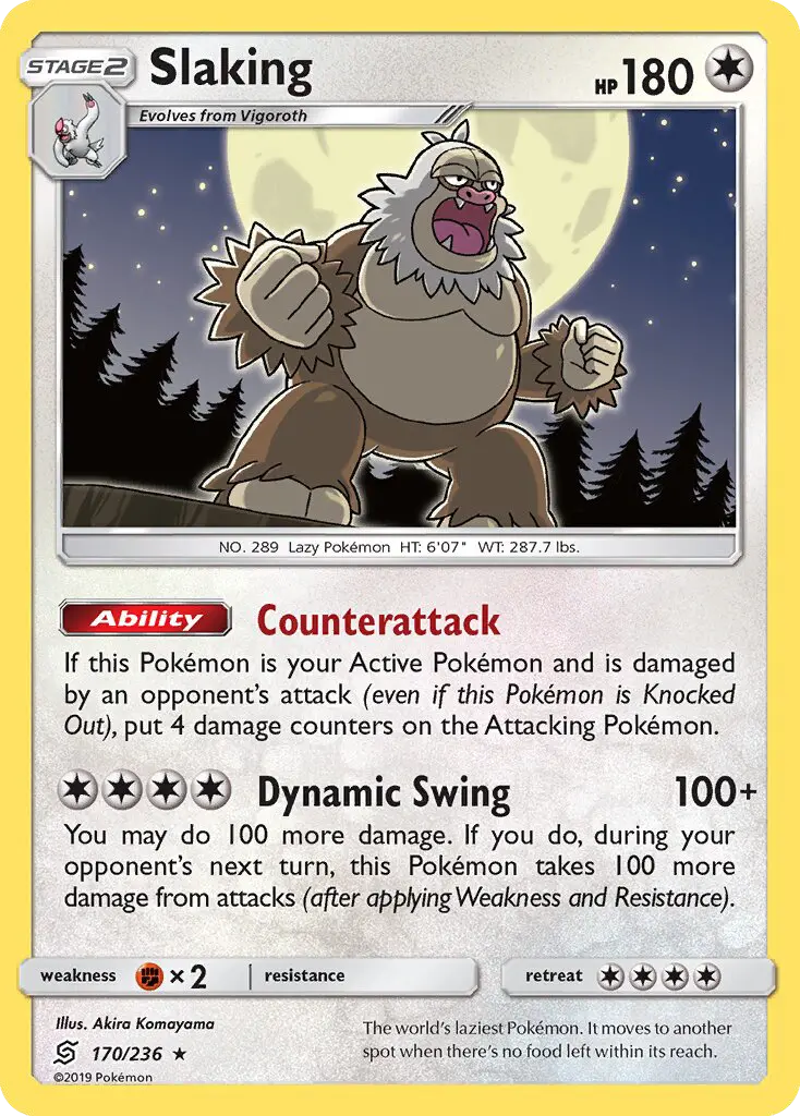 Slaking 170 Unified Minds Pokesingles