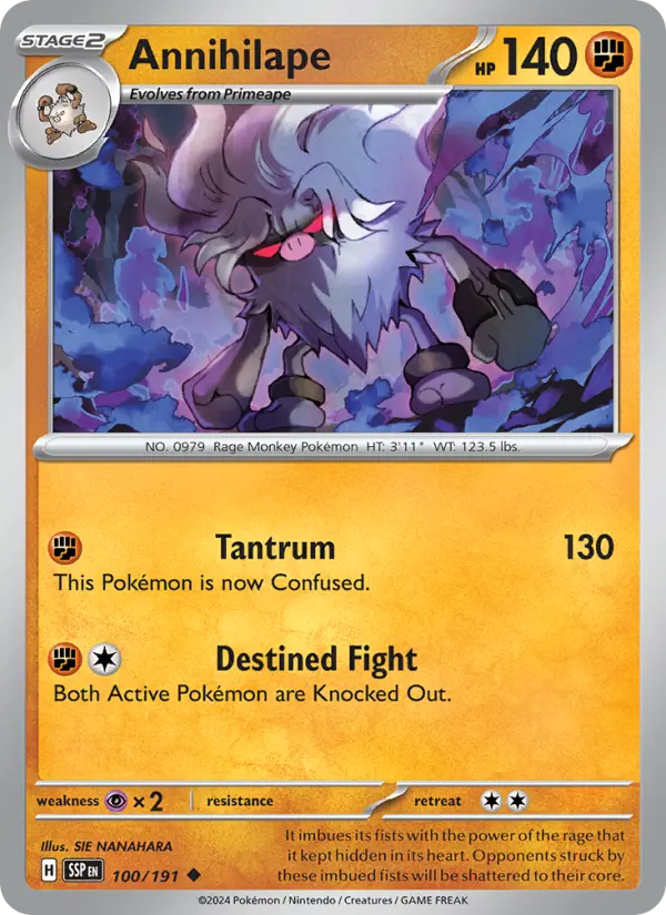 Annihilape 100 Surging Sparks Pokesingles