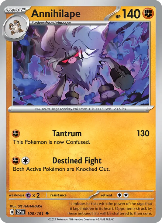 Annihilape 100 Surging Sparks Pokesingles