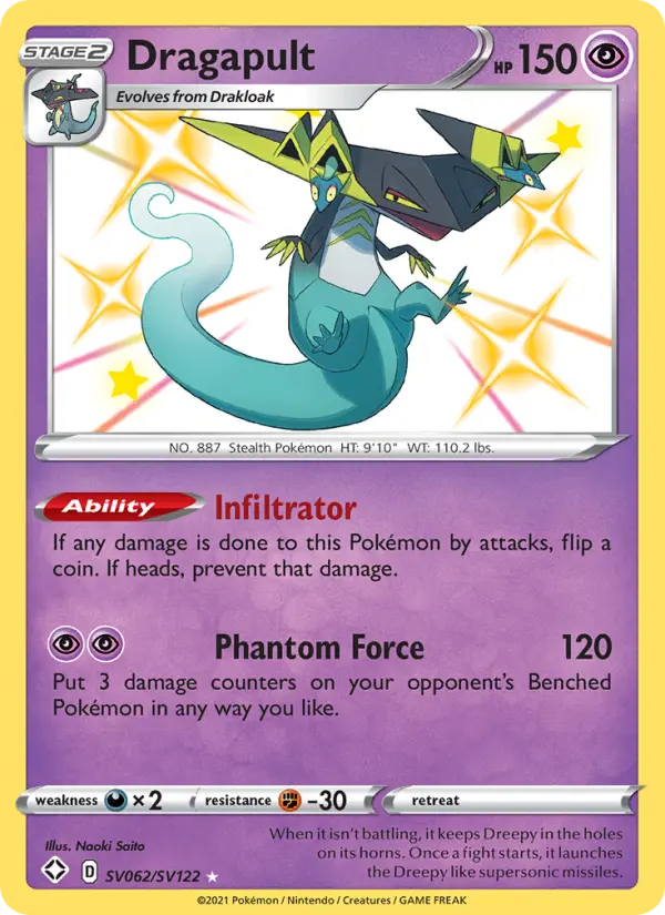 Dragapult SV062 Shining Fates Pokesingles