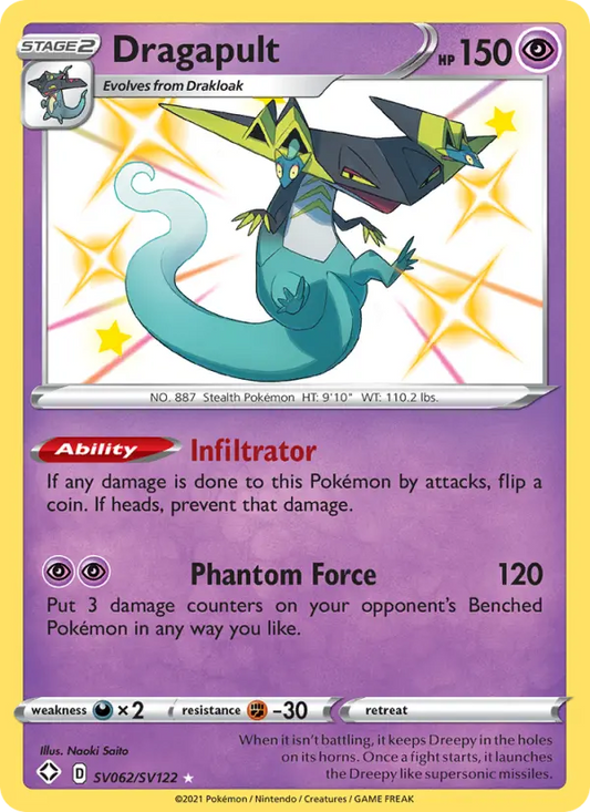 Dragapult SV062 Shining Fates Pokesingles